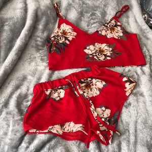 2 piece flower outfit!